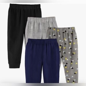 GLASH Kids Boys Sweatpants, 4pcs Casual Heated Micro Fleece Pants